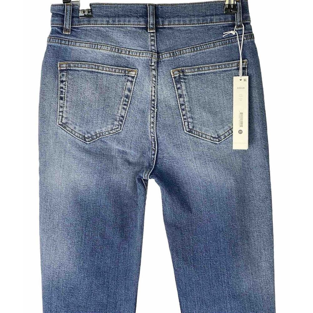 Aqua The Stella Jeans Denim Dakota Wash Size 25 Pants NWT